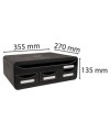 TOOLBOX MINI 4 tiroirs noir/noir glossy
