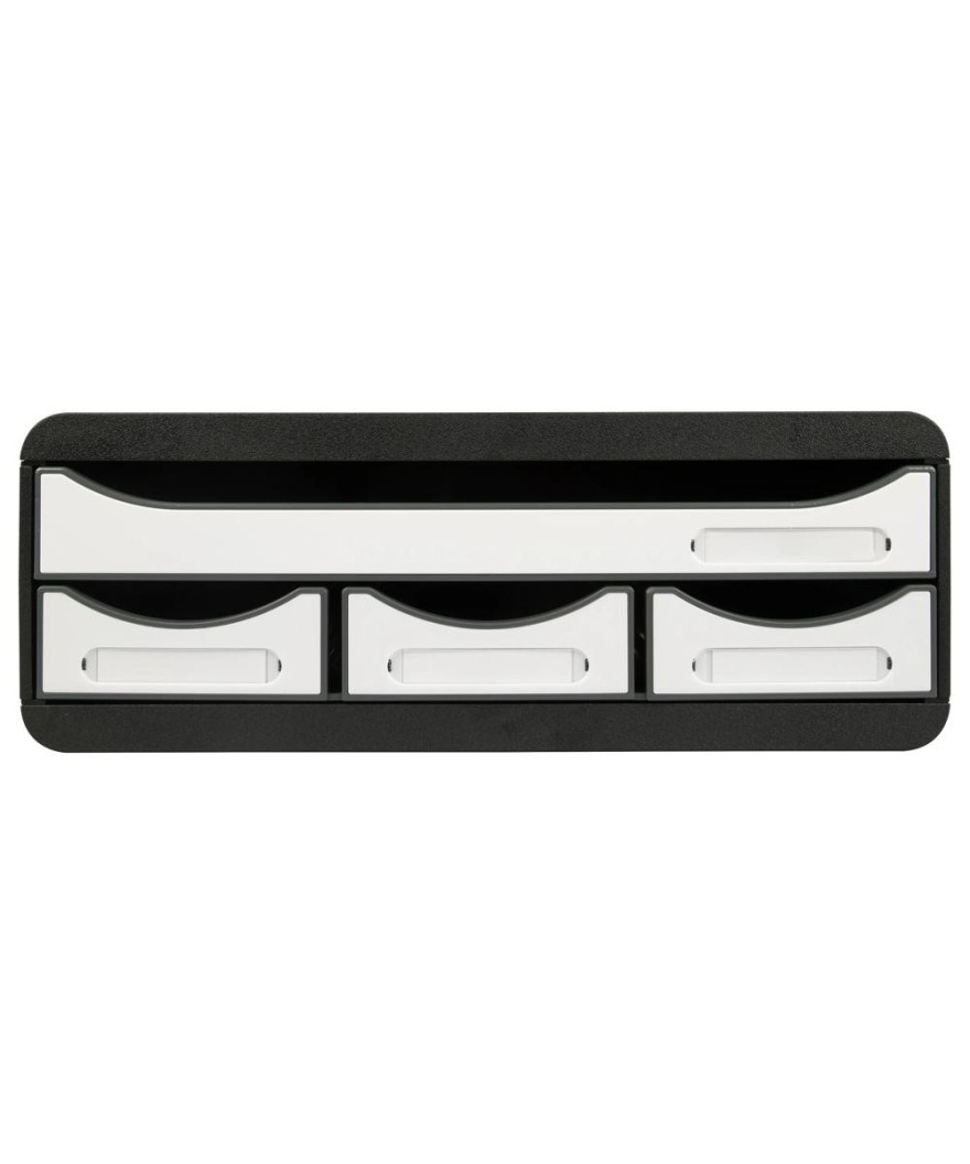 TOOLBOX MINI 4 tiroirs noir/blanc glossy