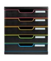 MODULO A4 5 tiroirs noir/arlequin/noir