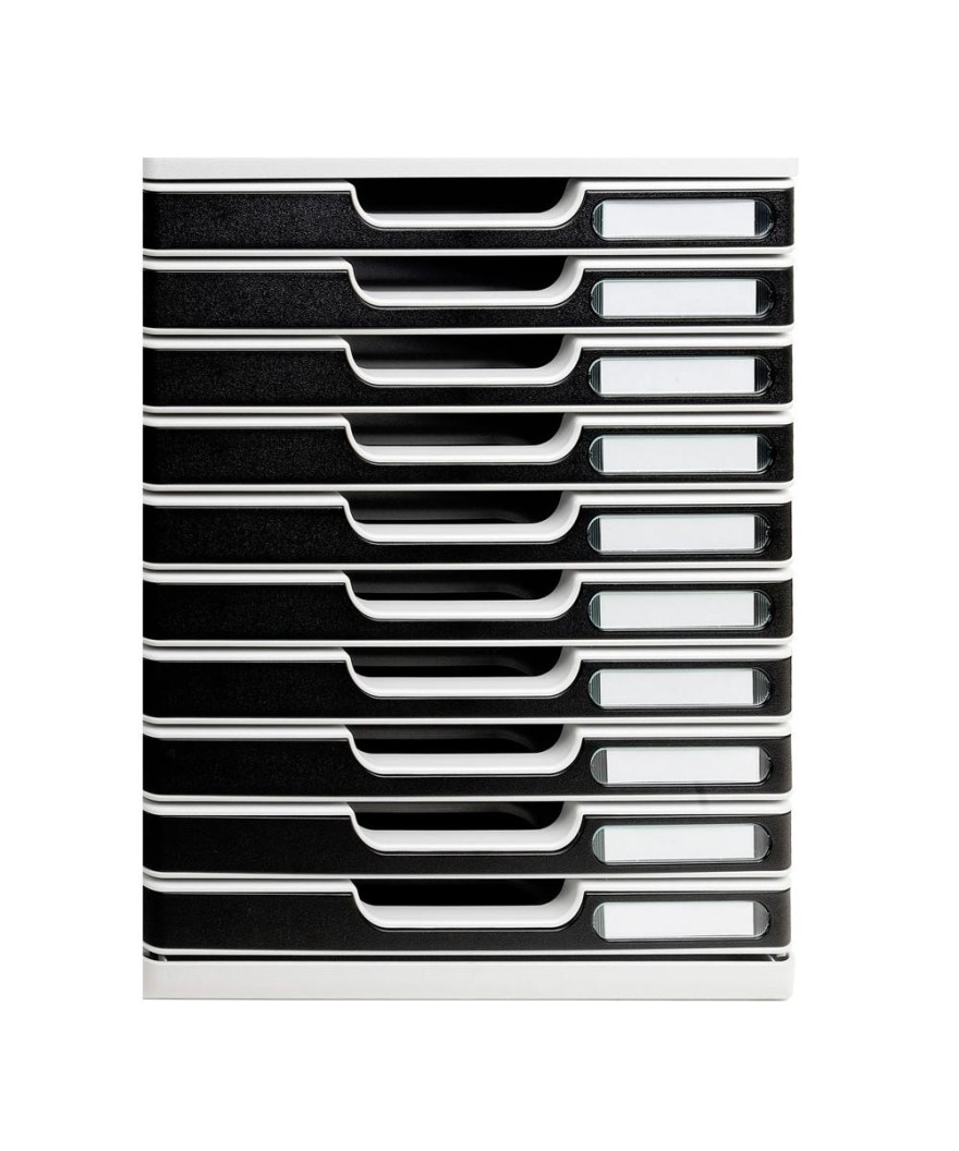 MODULO A4+ 10 tiroirs gris lumière/noir