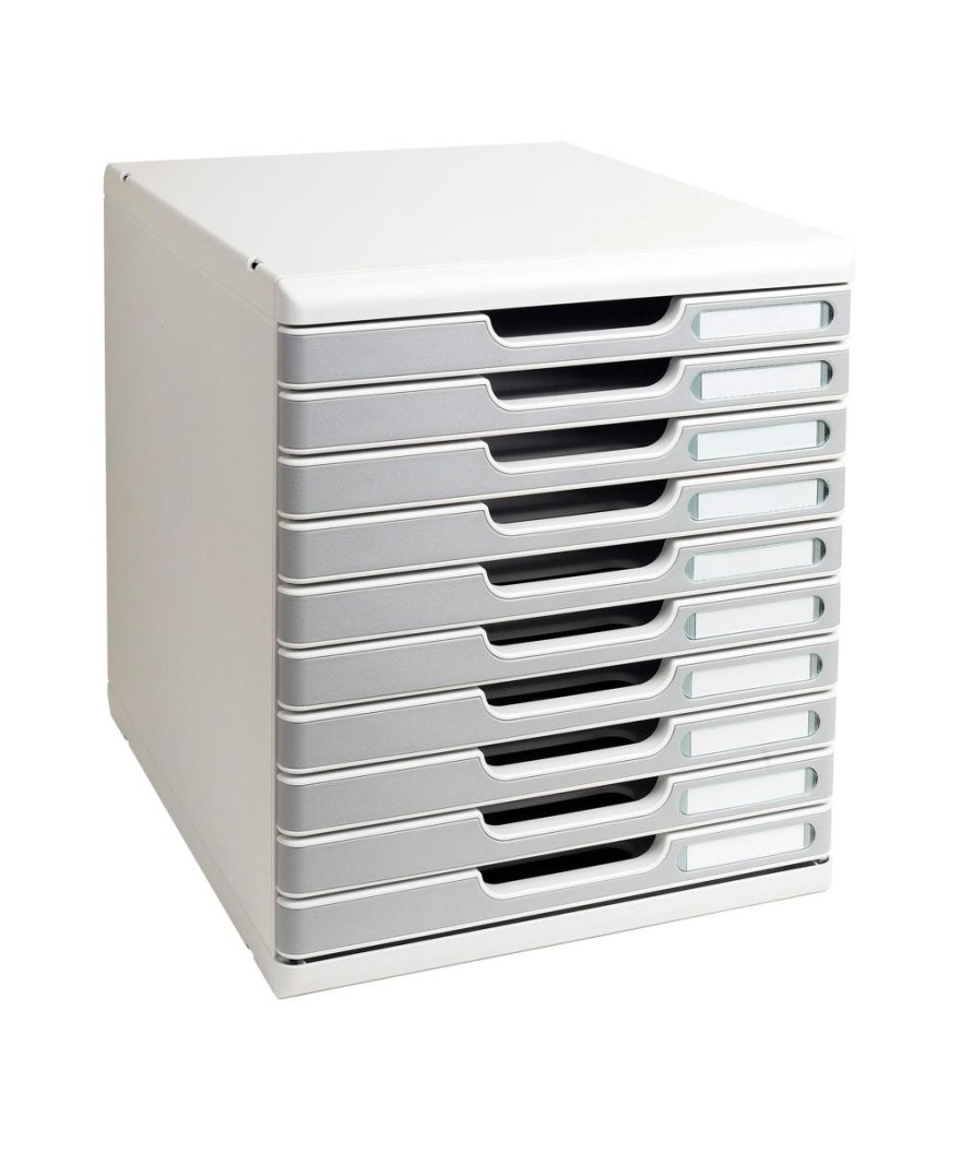MODULO A4+ 10 tiroirs gris lumière/grani