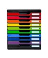 MODULO A4 10 tiroir noir/arlequin glossy