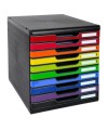 MODULO A4 10 tiroir noir/arlequin glossy