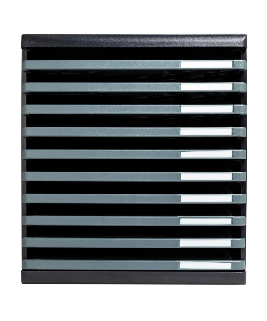 MODULO A4 - 10 tiroirs ouverts ECO noir/