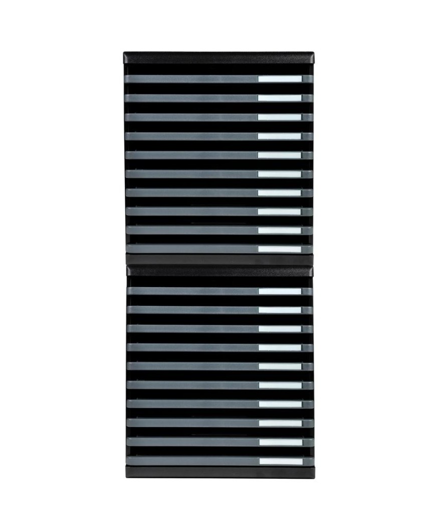 MODULO A4 - 10 tiroirs ouverts ECO noir/