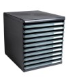 MODULO A4 - 10 tiroirs ouverts ECO noir/