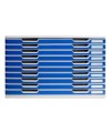 MODULO A3+ 10 tiroirs gris lumière/bleu