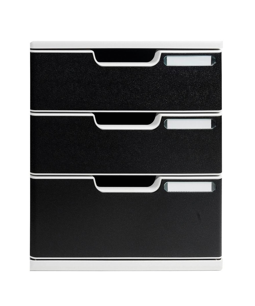 MODULO A4+ 3 tiroirs gris lumière/noir