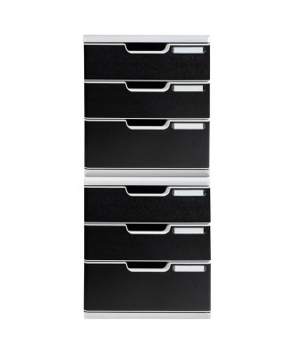 MODULO A4+ 3 tiroirs gris lumière/noir