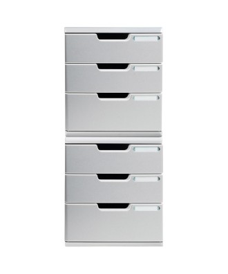 MODULO A4+ 3 tiroirs gris lumière/granit