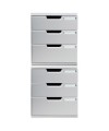 MODULO A4+ 3 tiroirs gris lumière/granit