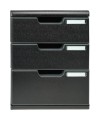 MODULO A4+ 3 tiroirs ECOBlack noir