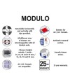 MODULO A4/5 noir/arlequi fermeture à clé