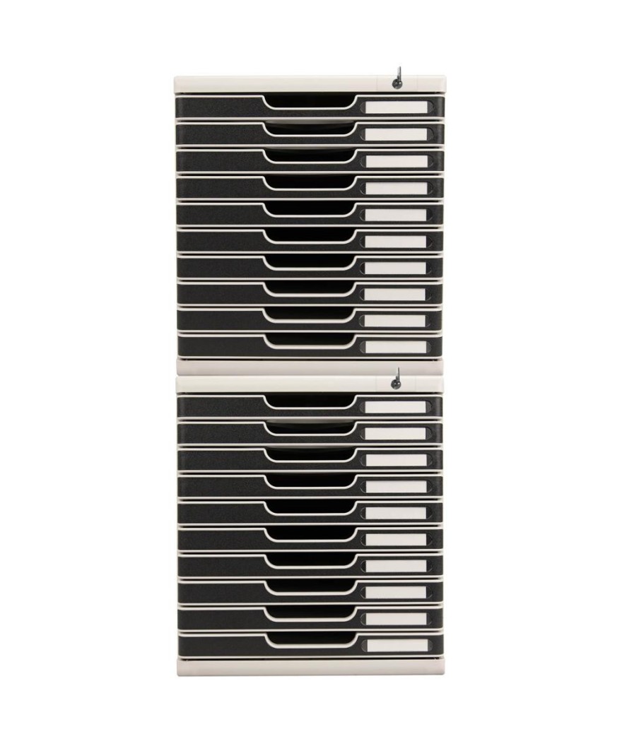 MODULO A4/10gris lu/noir fermeture à clé