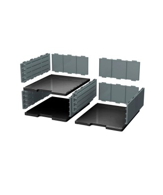MODULODOC élément cases jumbo noir/gris