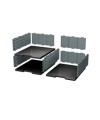 MODULODOC élément cases jumbo noir/gris