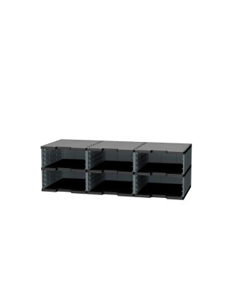 MODULODOC élément cases jumbo noir/gris