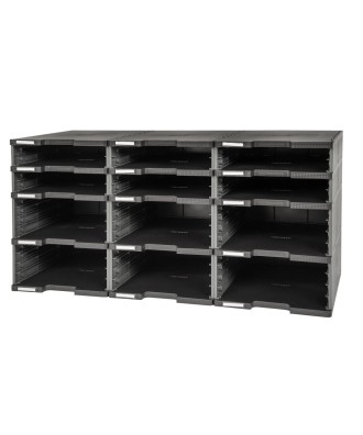 MODULODOC 12 cases vides noir/gris souri