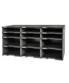 MODULODOC 12 cases vides noir/gris souri