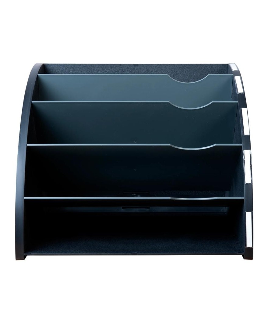 Trieur 5compar. THE CORNER noir/gris sou