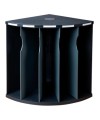 Trieur 5compar. THE CORNER noir/gris sou