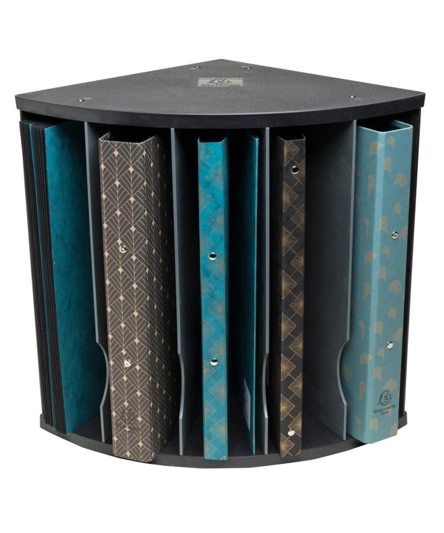 Trieur 5compar. THE CORNER noir/gris sou
