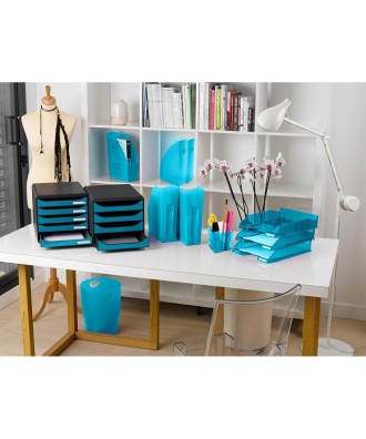 THE MAGAZINE turquoise translucide