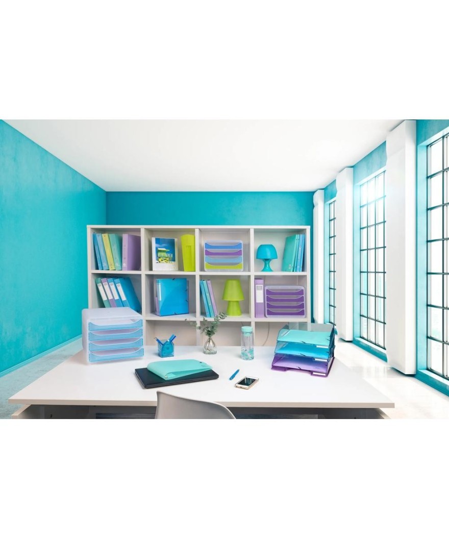 THE MAGAZINE turquoise translucide
