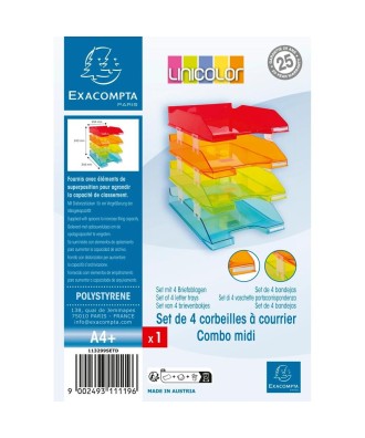 Set 4 Corbeil. COMBO arlequin glossy tr.