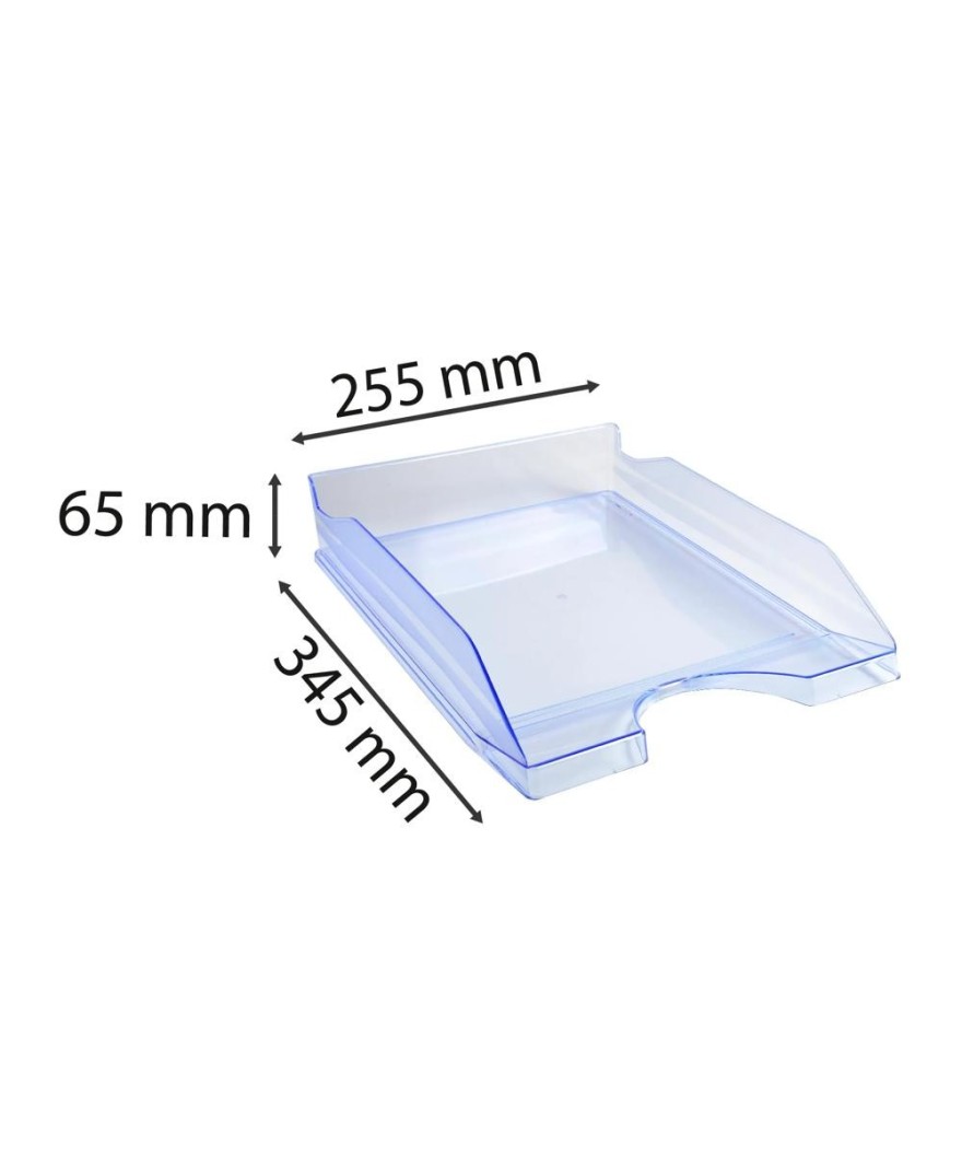 ECOTRAY Corb.à cour.Linicolor bleu glacé