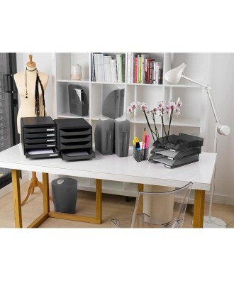 ECOBIN Corb.à papier Deco gris souris