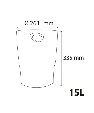 ECOBIN Corbeille à papier Safran