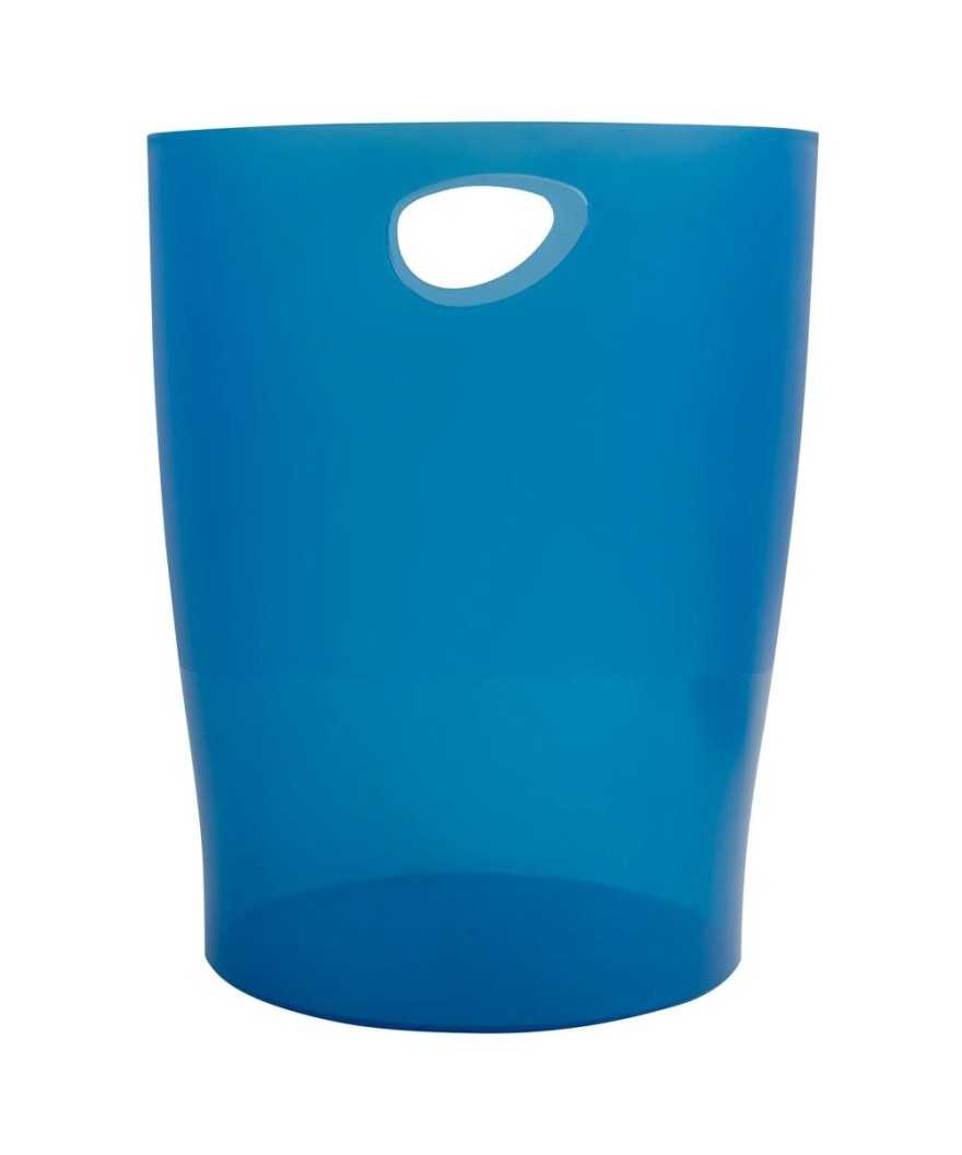 ECOBIN Corb.à papier bleu océan transluc