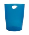 ECOBIN Corb.à papier bleu océan transluc
