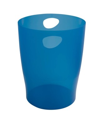 ECOBIN Corb.à papier bleu océan transluc