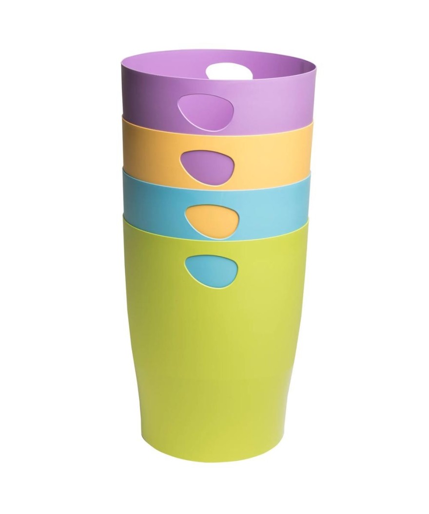 Corb.à papier Ecobin Pop'NCo Coul. Ass.