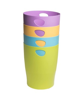 Corb.à papier Ecobin Pop'NCo Coul. Ass.