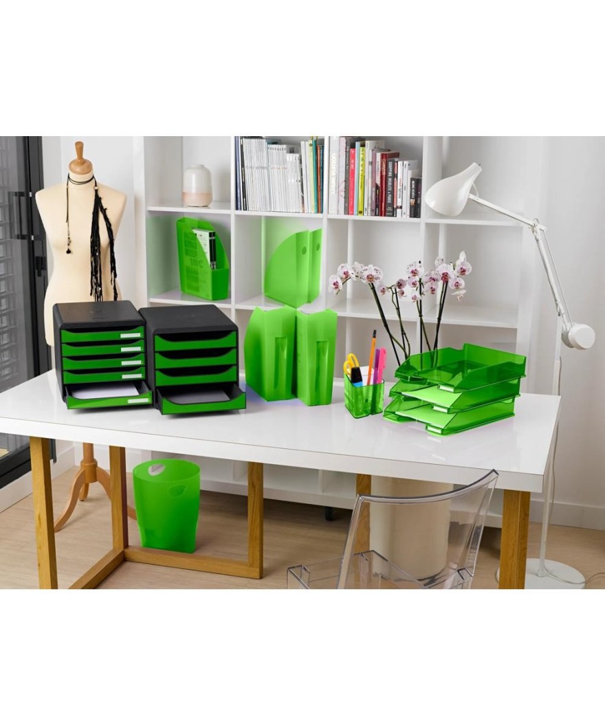 Pot à cray.PEN-CUBE Iderama vert pomm tr