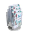 Tourniq. 6 cases A4 vertic gris/cristal