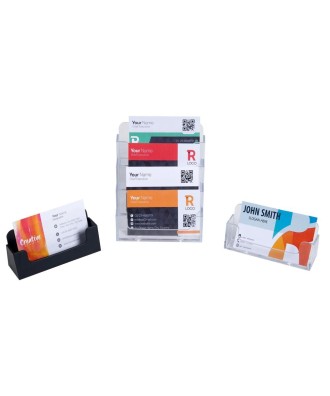 Distributeur cartes visite 1case cristal