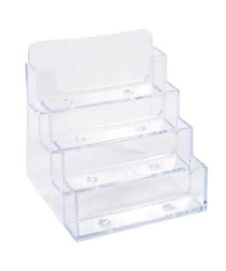 Distributeur cartes visite 4case cristal