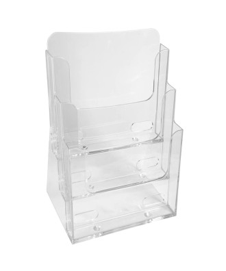 Distributeur format A4 3 cases cristal
