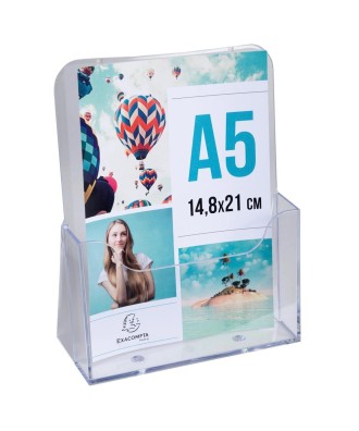 Distributeur format A5 1 case cristal