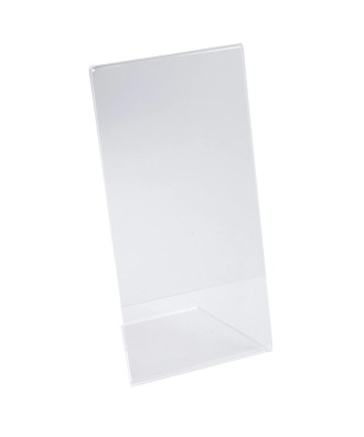 Porte-visuel incliné DL cristal