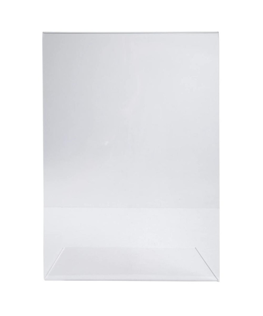 Porte-visuel incliné A4 cristal