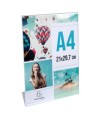 Porte-visuel incliné A4 cristal