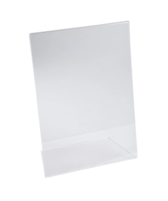 Porte-visuel incliné A4 cristal