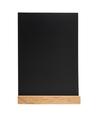 Porte menu ardoise sur pied bois A4