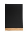 Porte menu ardoise sur pied bois A4
