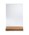 Porte-visuel a. socle en bois A4vertical